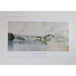 Paul Sawyier 1993 Limited Edition Numbered Print All The Villages Covered Bridge